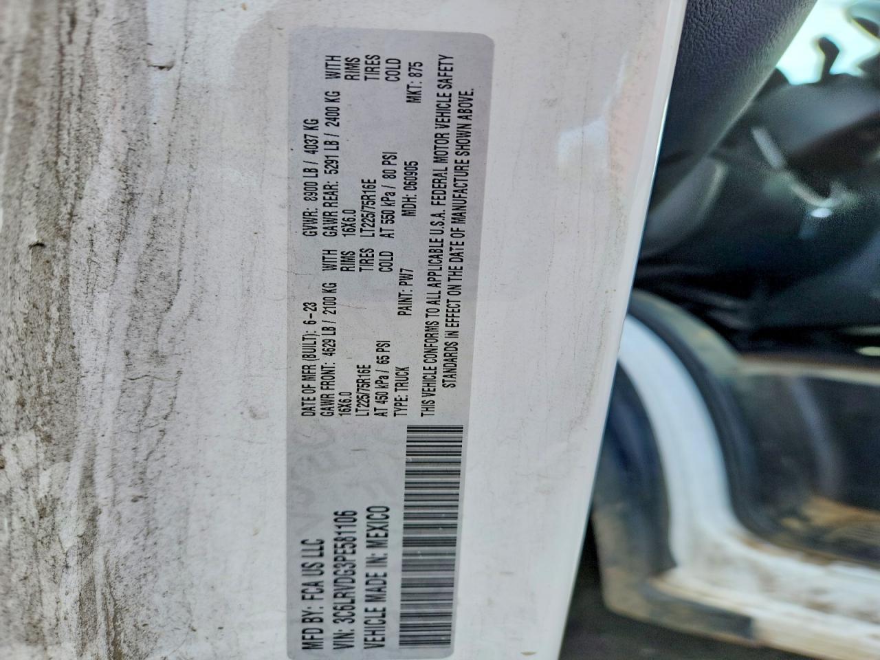 2023 RAM ProMaster 2500