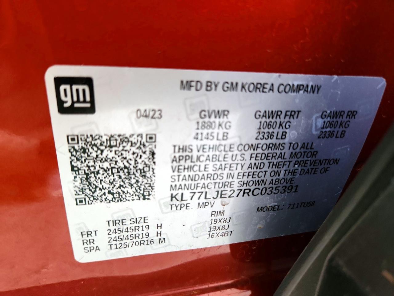 2024 CHEVROLET TRAX