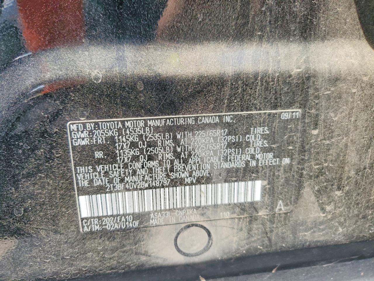 2011 TOYOTA RAV4
