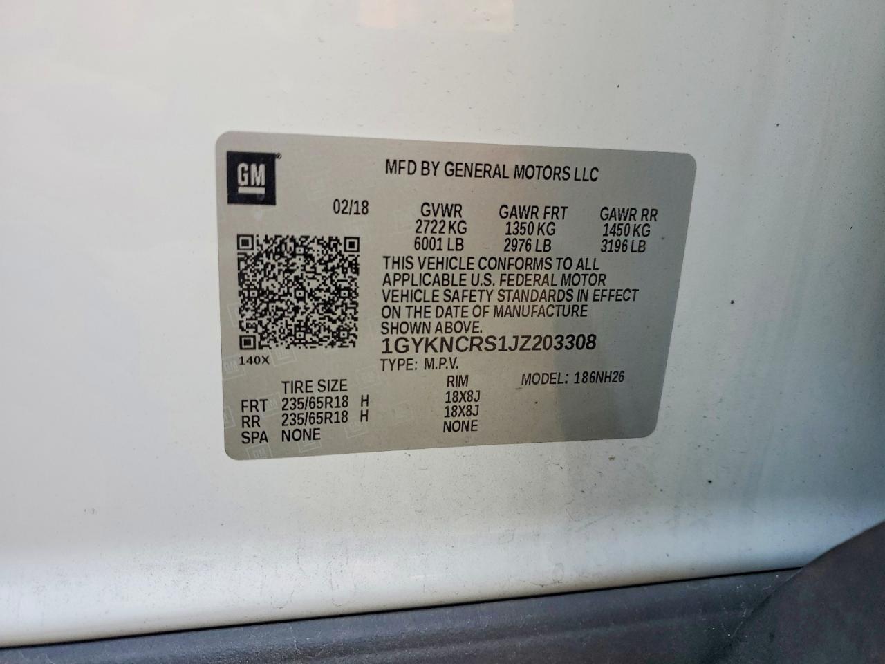 2018 CADILLAC XT5