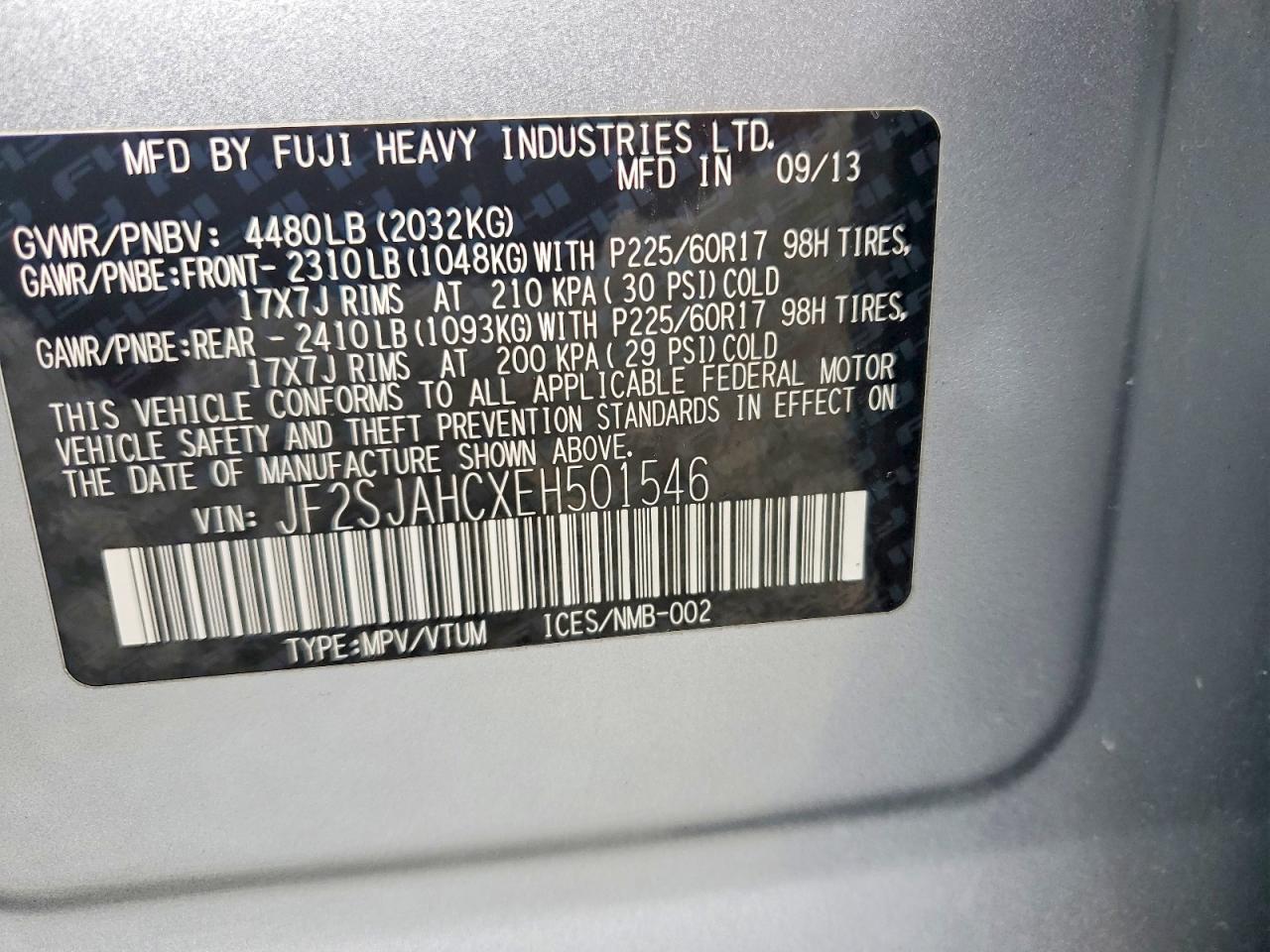 2014 SUBARU FORESTER
