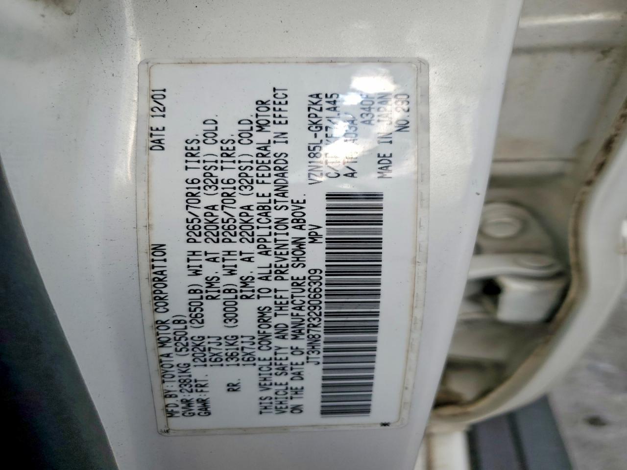 2002 TOYOTA 4Runner