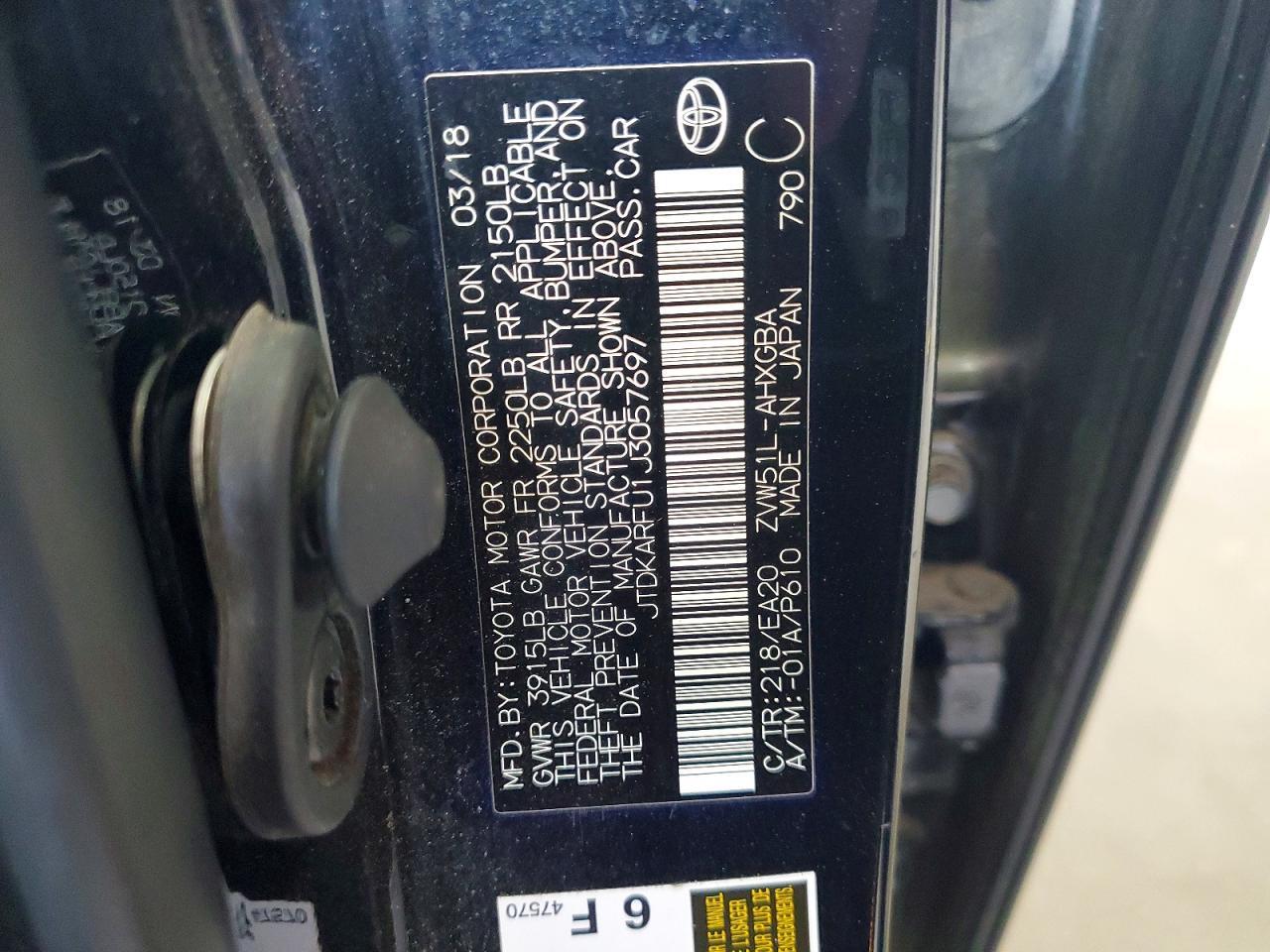 2018 TOYOTA PRIUS