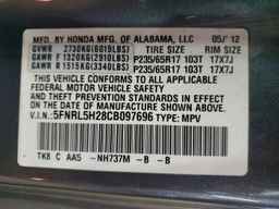 2012 HONDA ODYSSEY