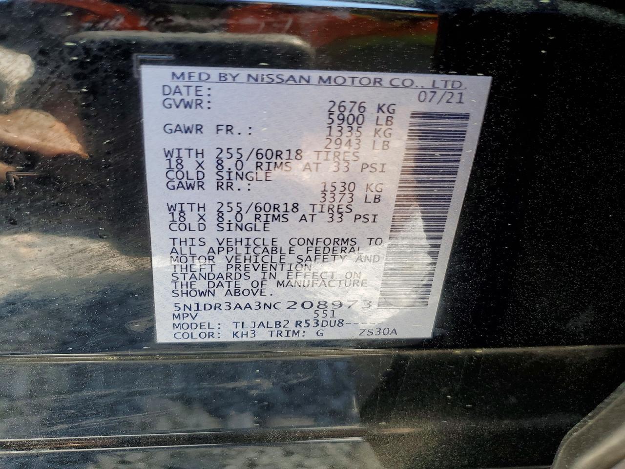 2022 NISSAN PATHFINDER