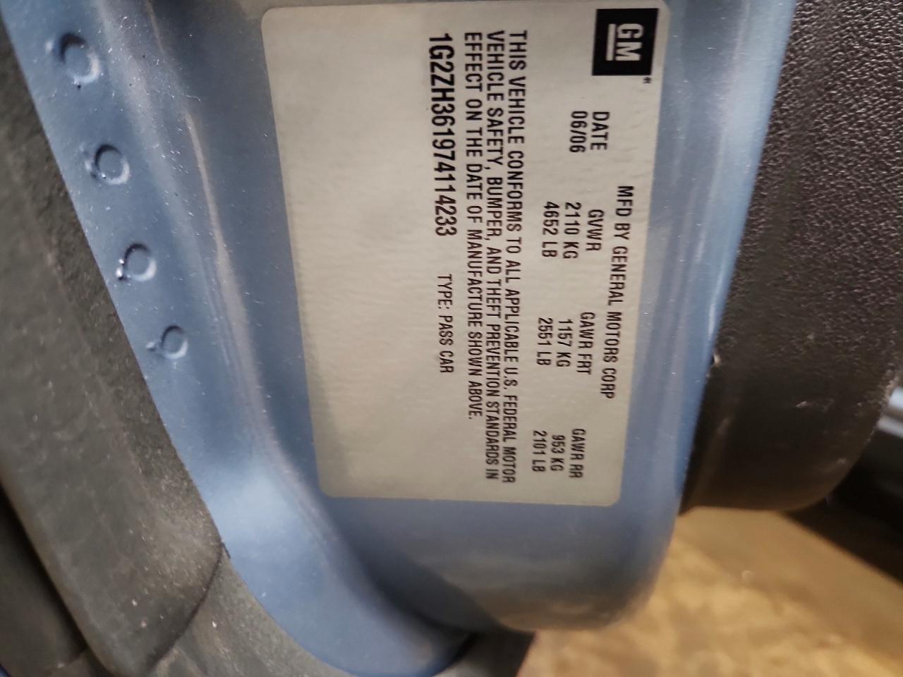 2007 PONTIAC G6