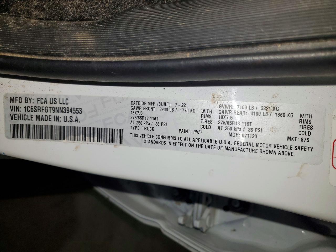 2022 RAM 1500