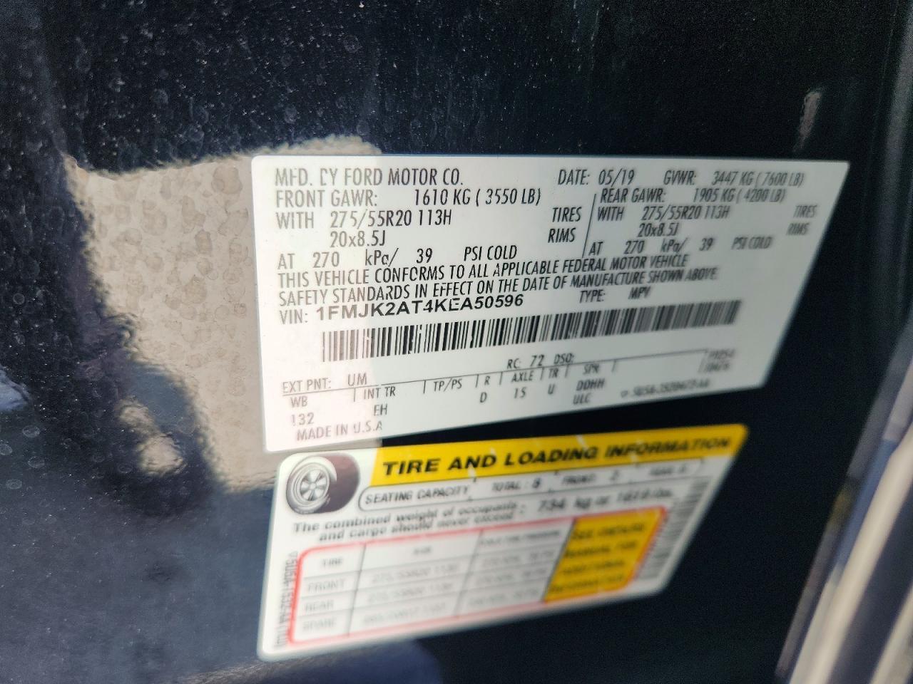 2019 FORD Expedition