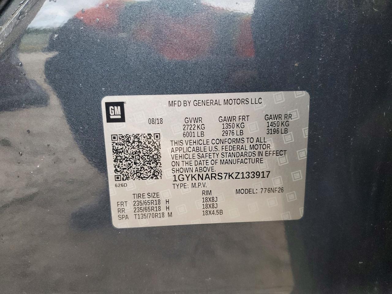 2019 CADILLAC XT5