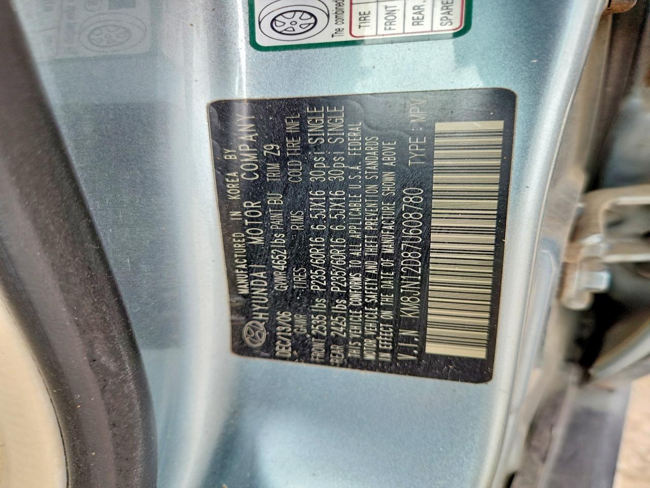 2007 HYUNDAI TUCSON