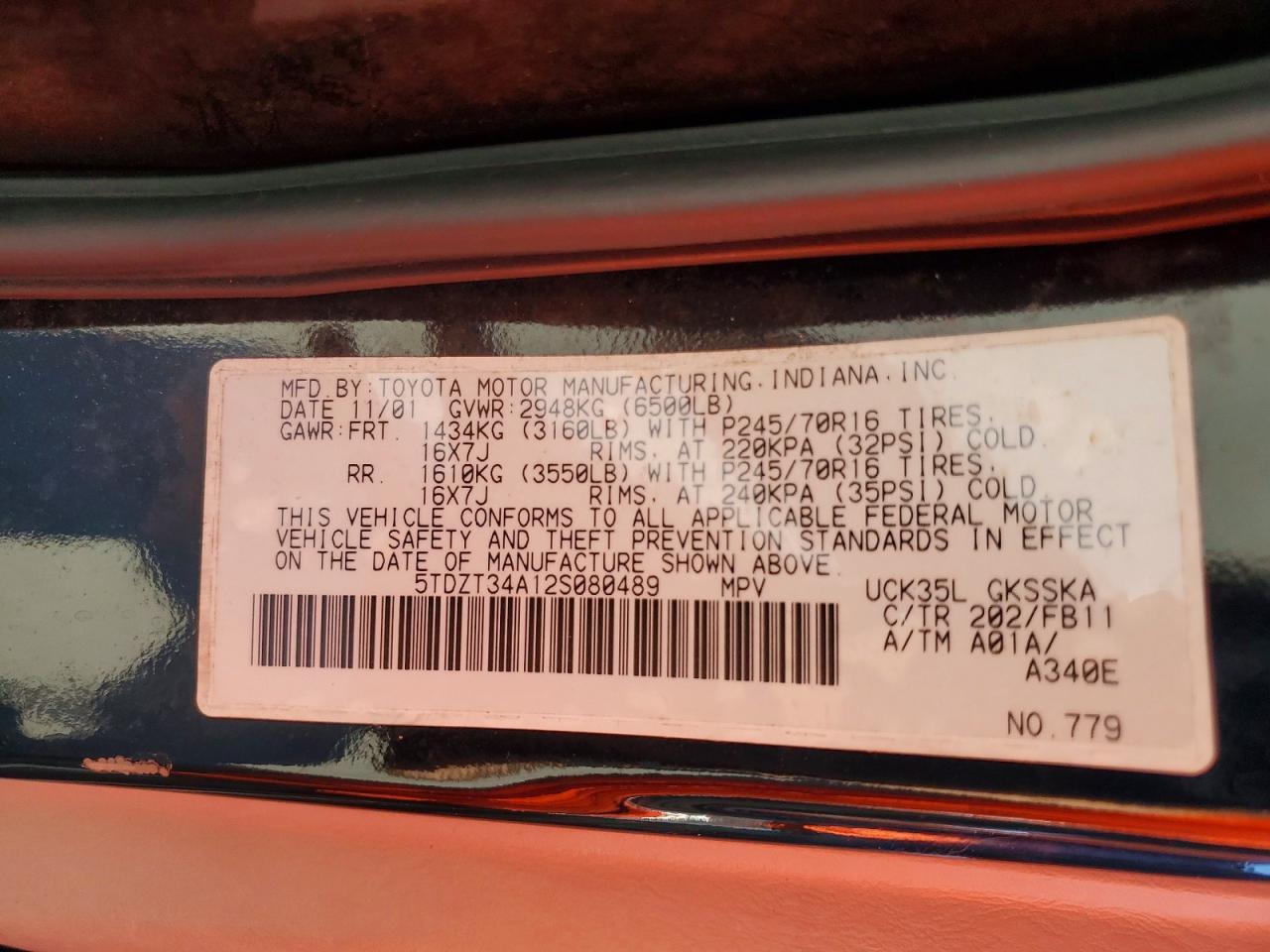 2002 TOYOTA Sequoia