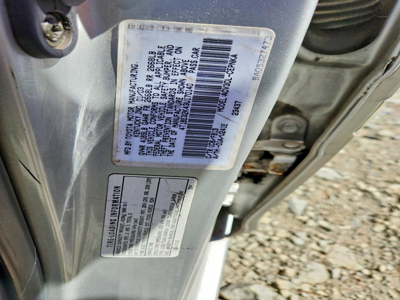 2003 TOYOTA CAMRY