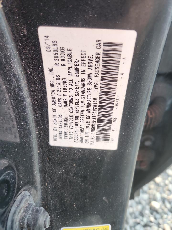 2015 HONDA ACCORD