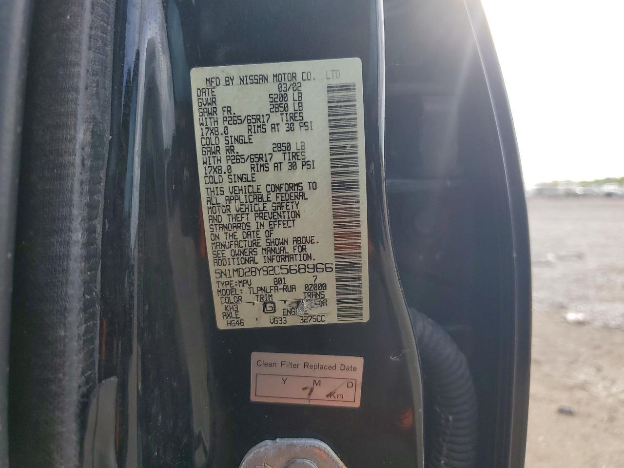 2002 NISSAN Xterra