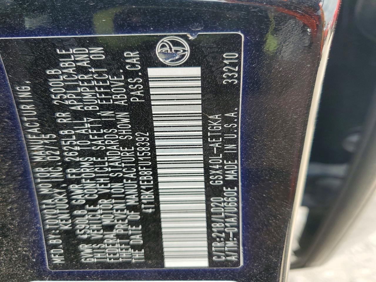 2015 TOYOTA Avalon
