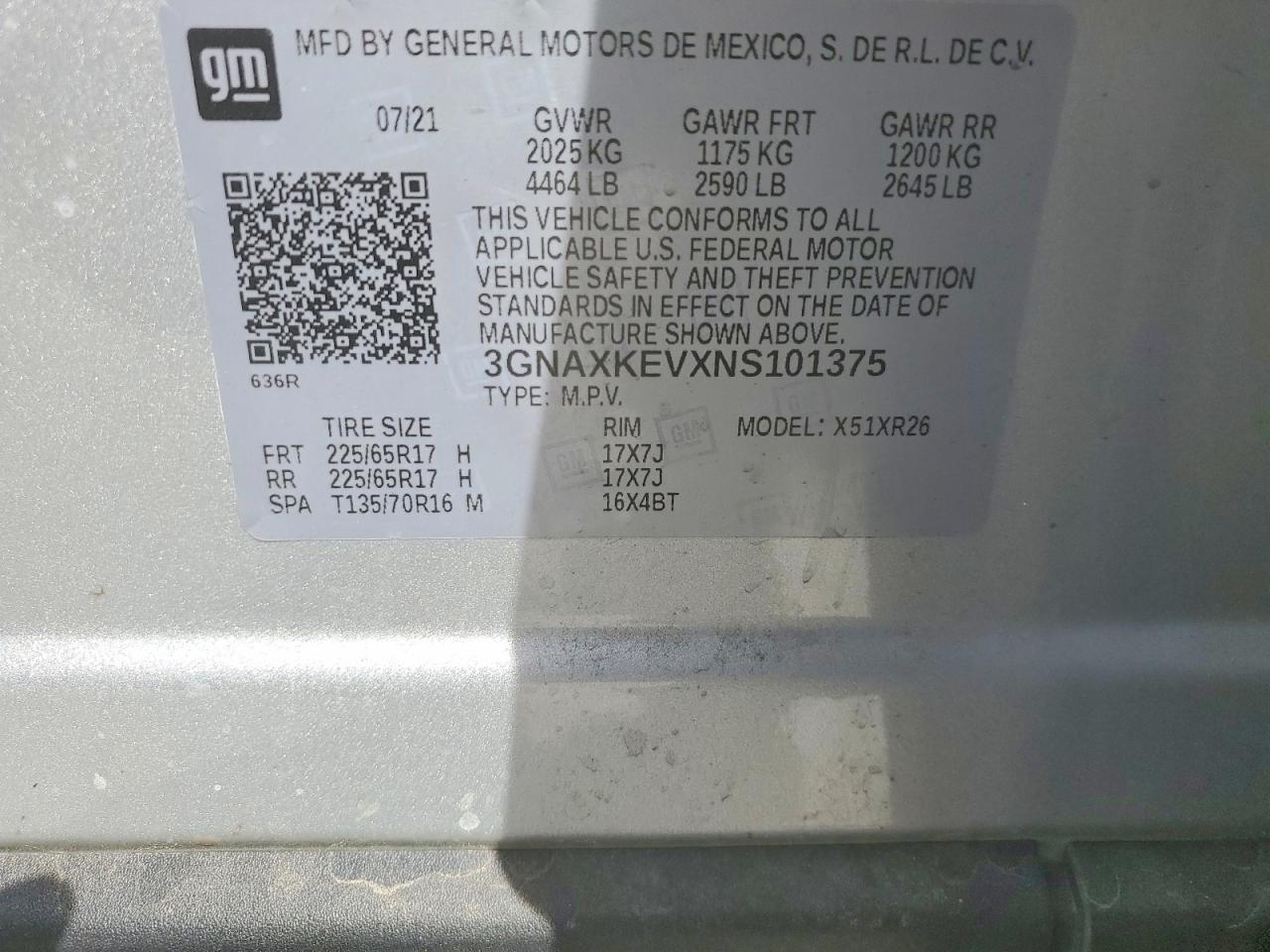 2022 CHEVROLET EQUINOX