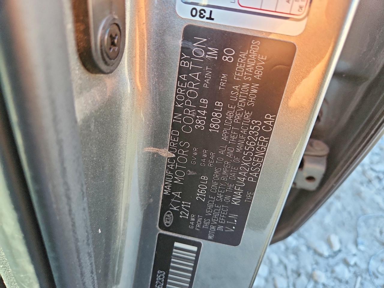 2012 KIA FORTE