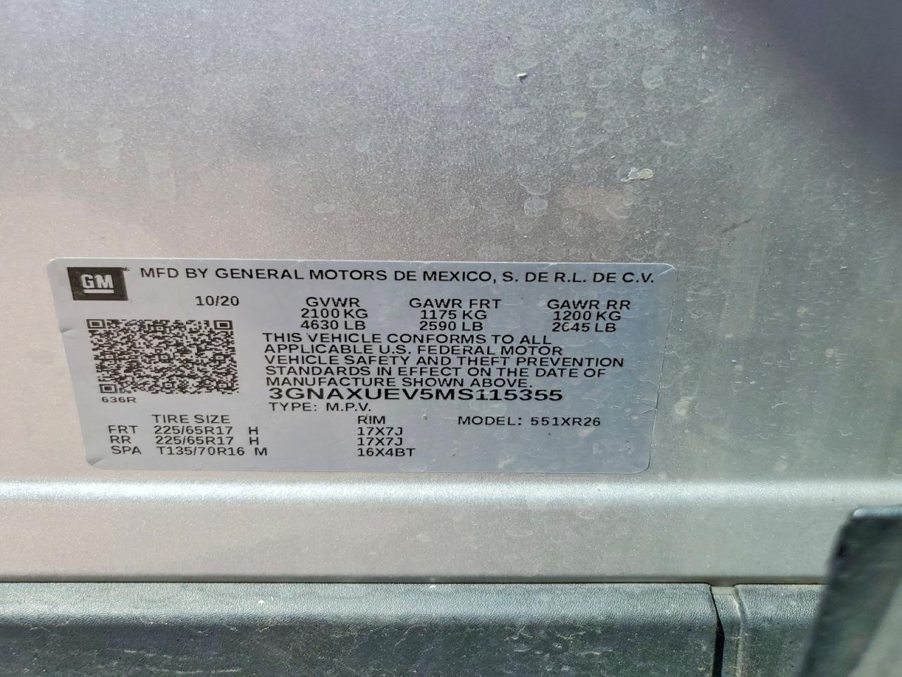 2021 CHEVROLET EQUINOX