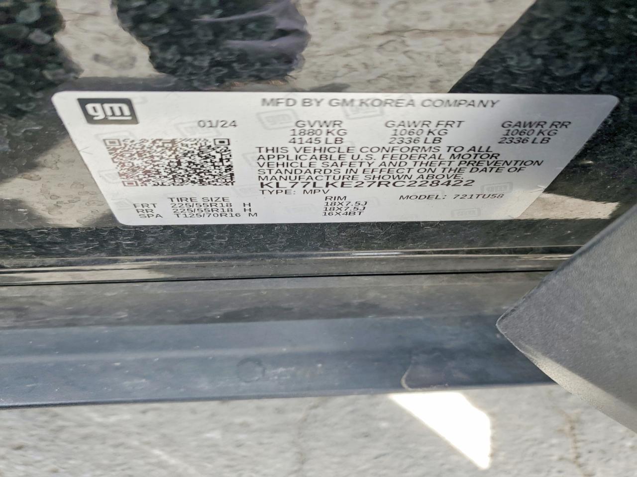 2024 CHEVROLET TRAX