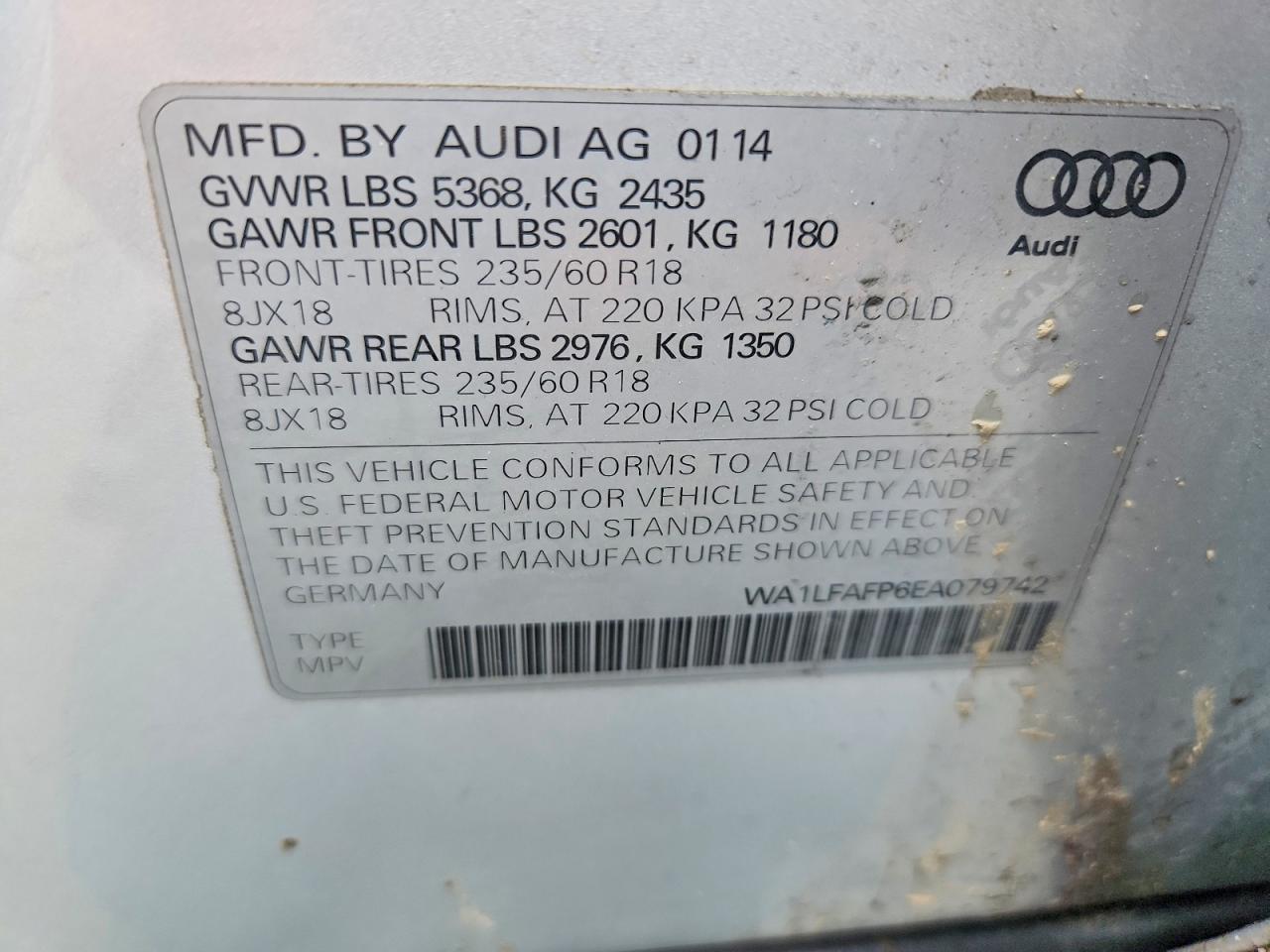 2014 AUDI Q5