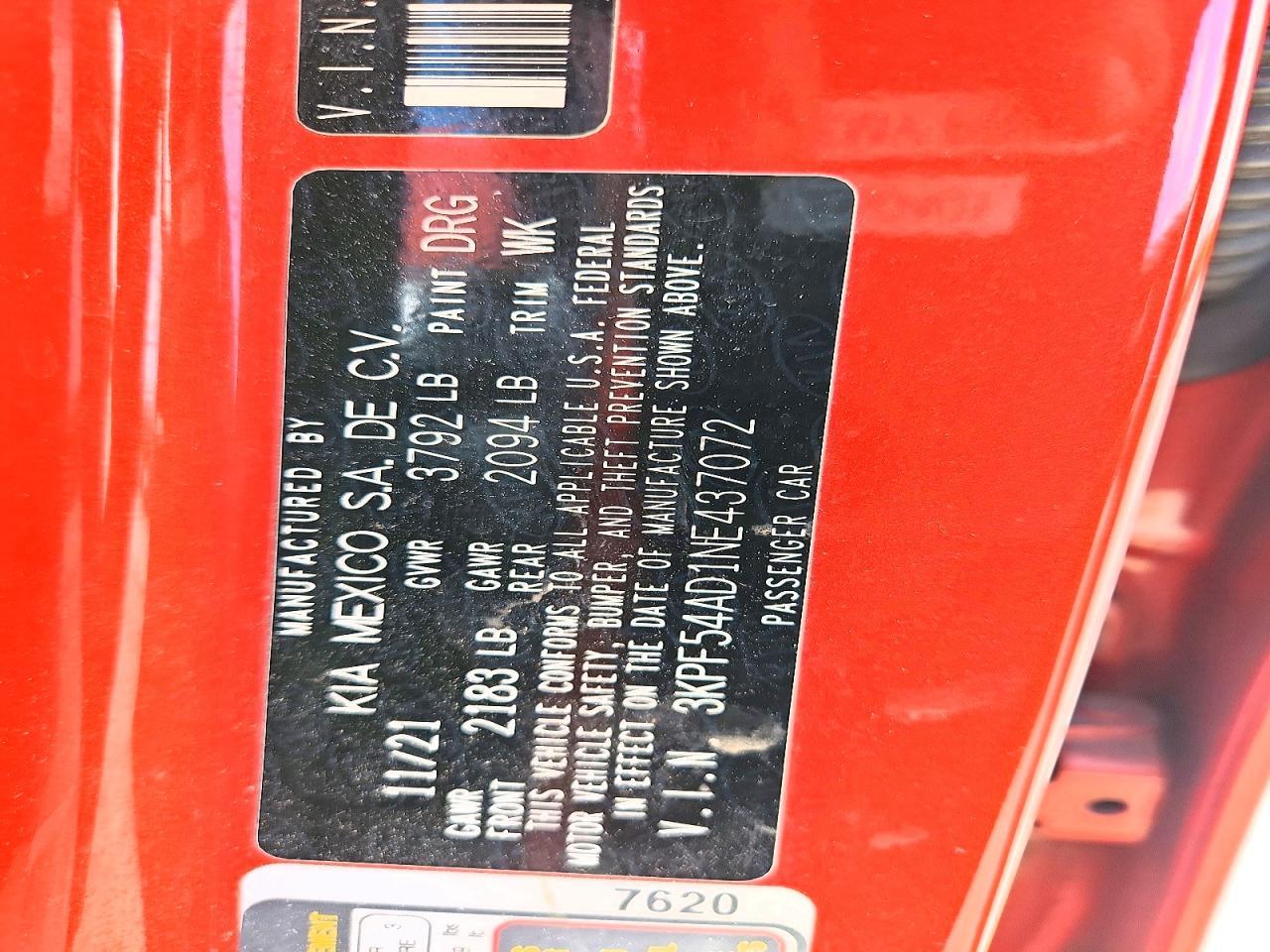 2022 KIA FORTE