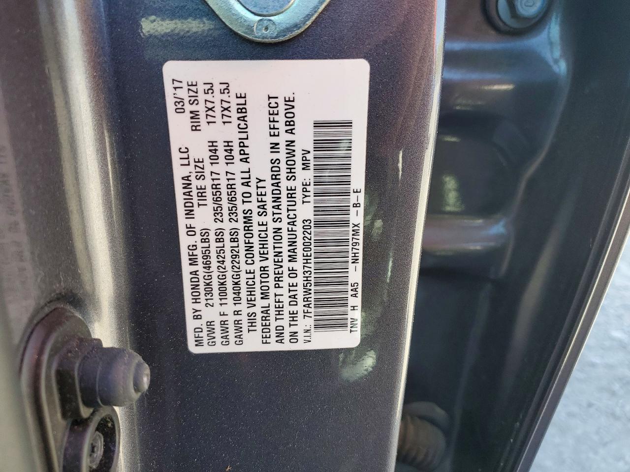2017 HONDA CR-V