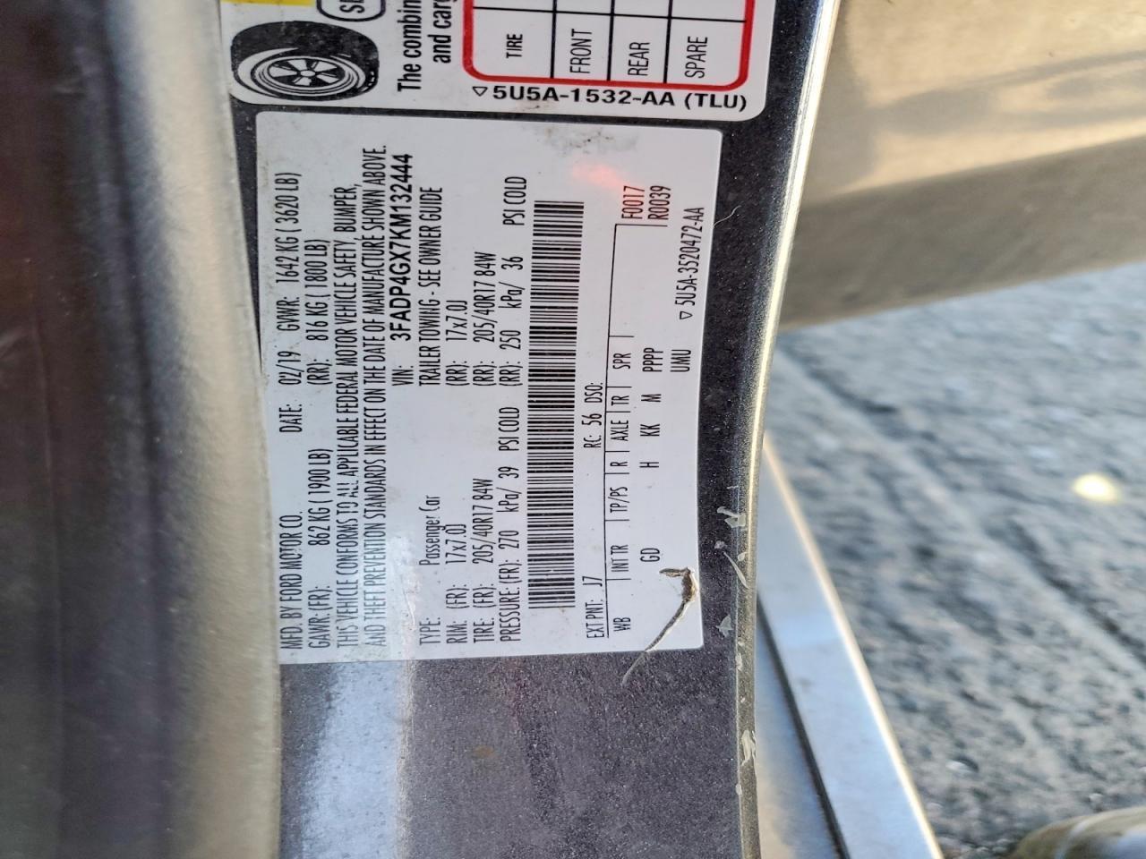 2019 FORD Fiesta