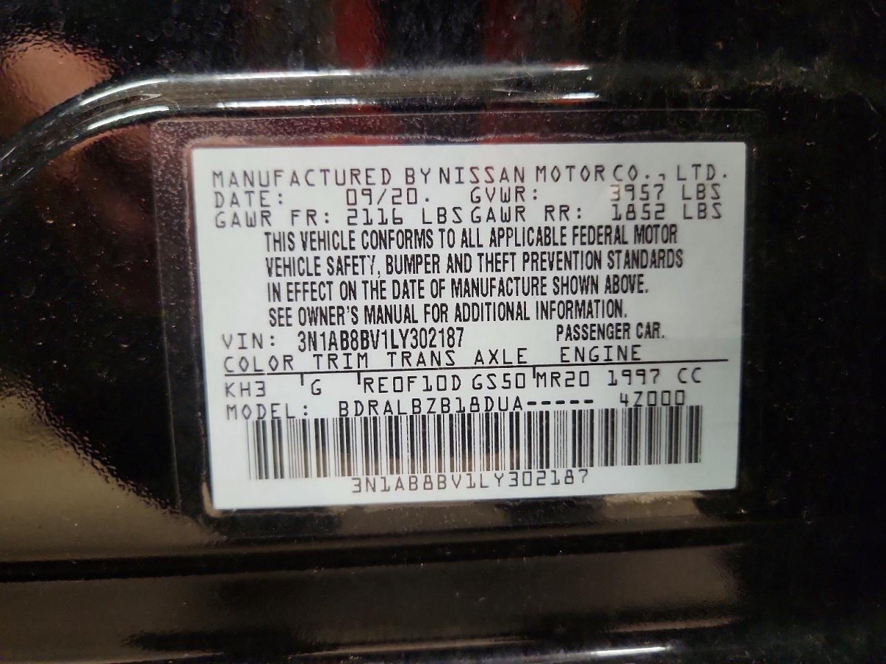 2020 NISSAN SENTRA