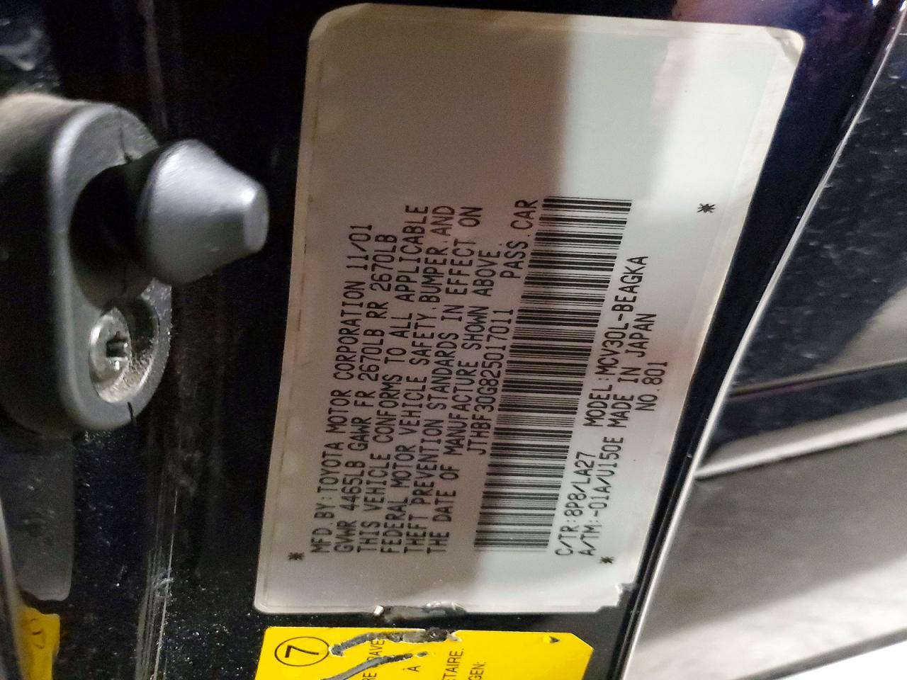 2002 LEXUS Es 300