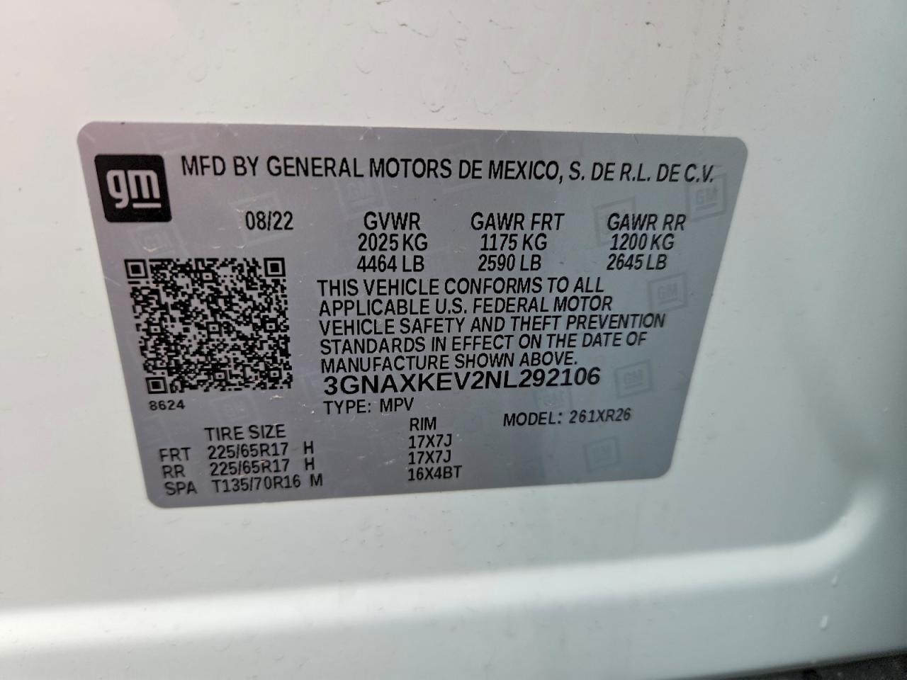 2022 CHEVROLET EQUINOX