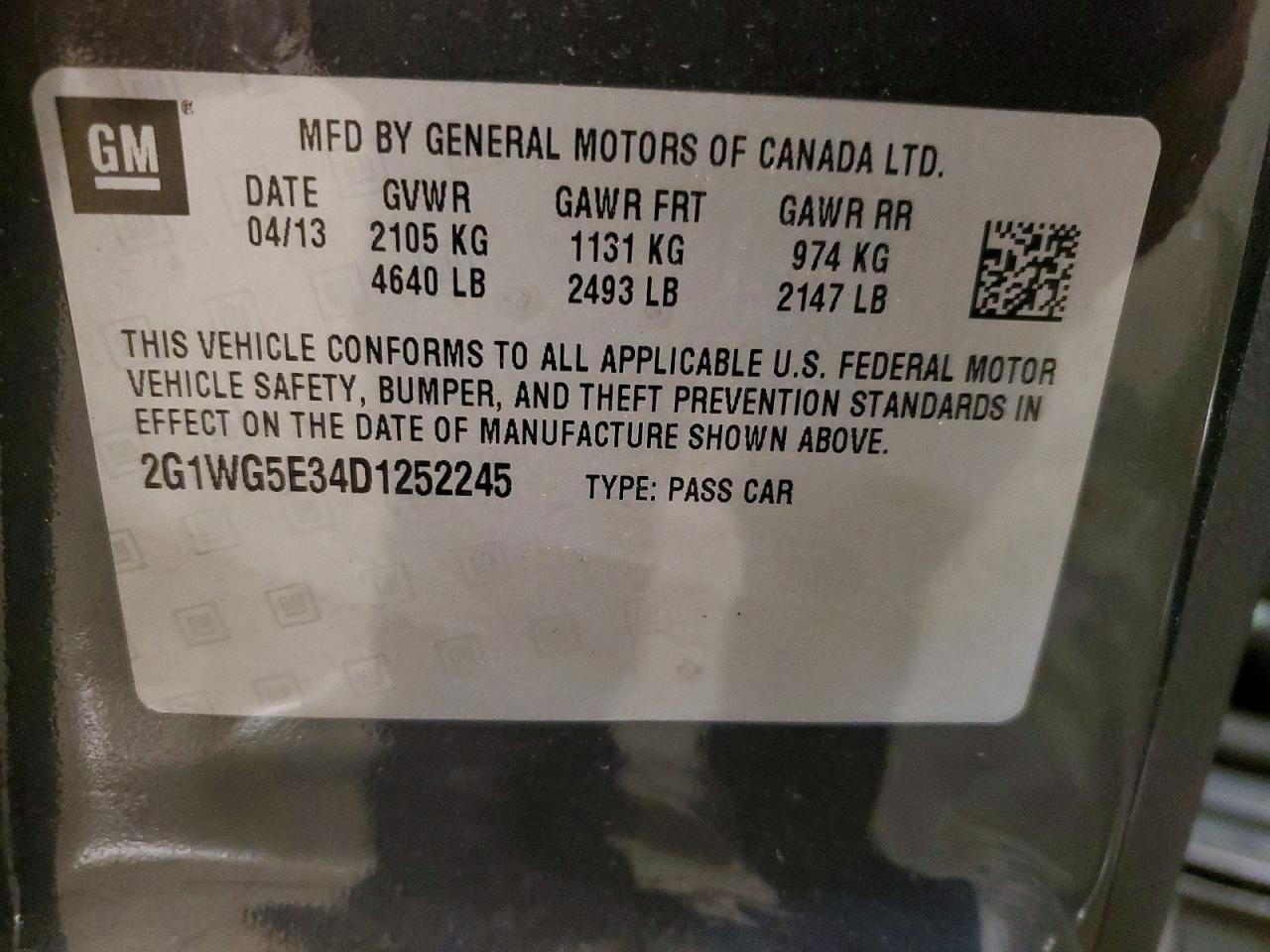 2013 CHEVROLET IMPALA