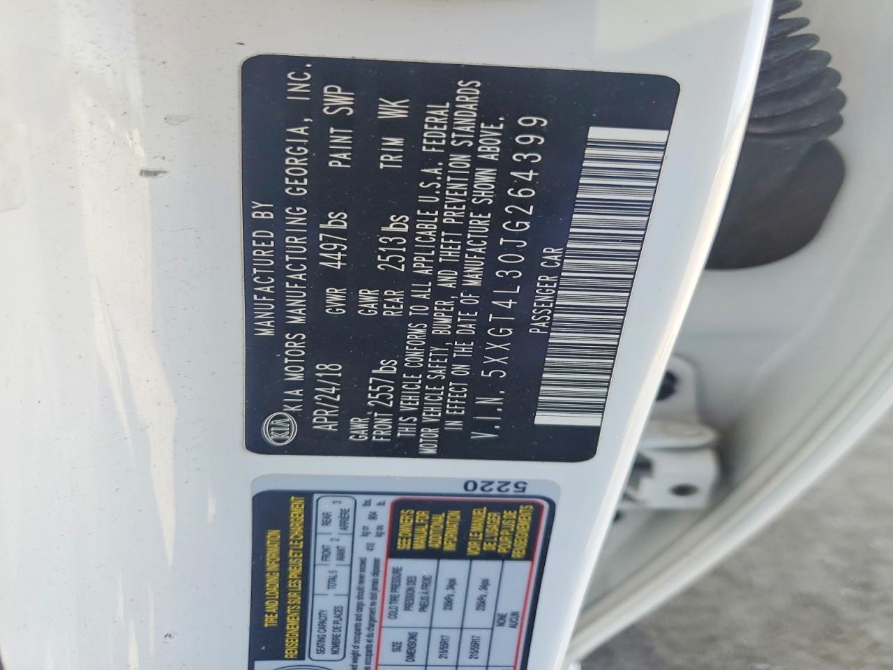 2018 KIA OPTIMA