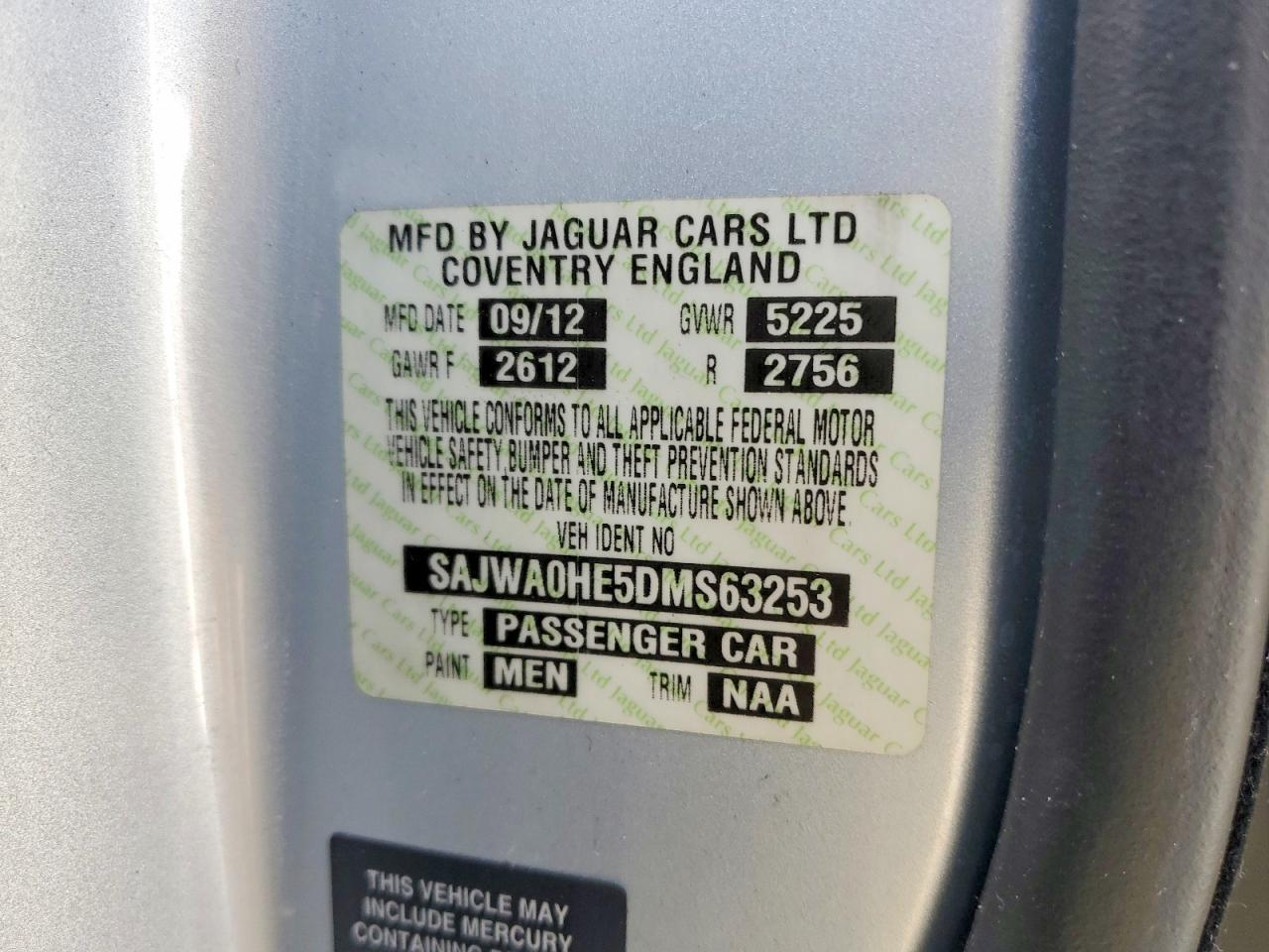 2013 JAGUAR XF