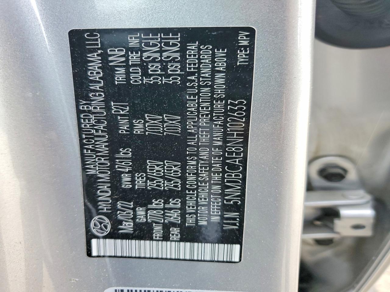 2022 HYUNDAI TUCSON