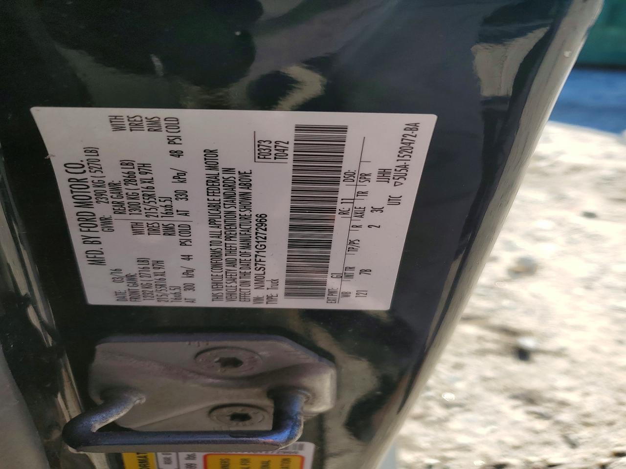 2016 FORD TRANSIT CONNECT