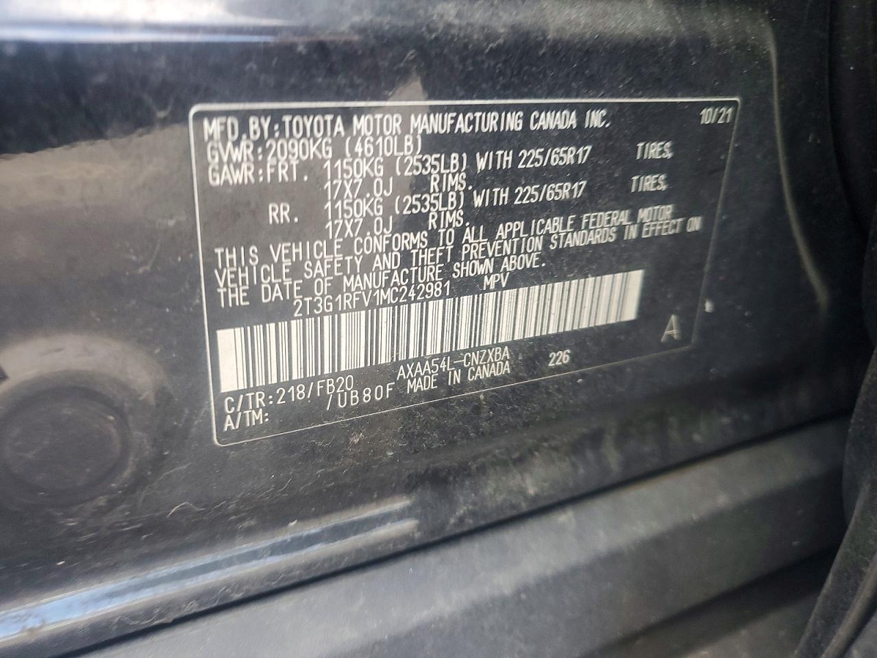 2021 TOYOTA RAV4