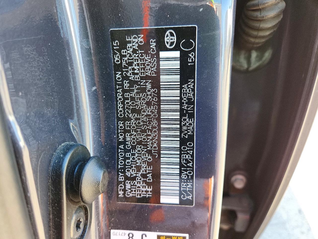2015 TOYOTA PRIUS