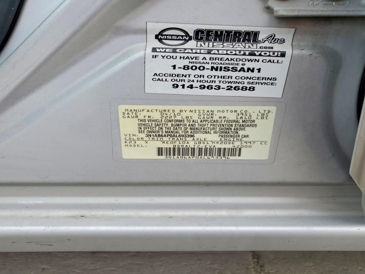 2010 NISSAN SENTRA