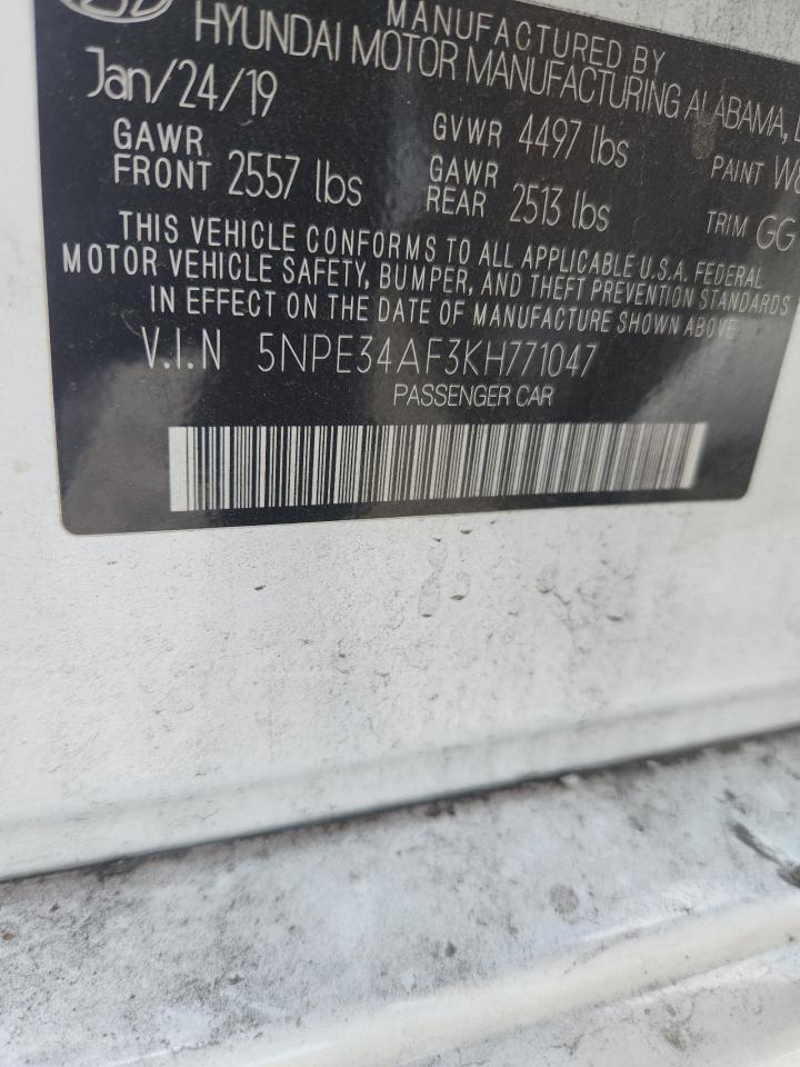 2019 HYUNDAI SONATA