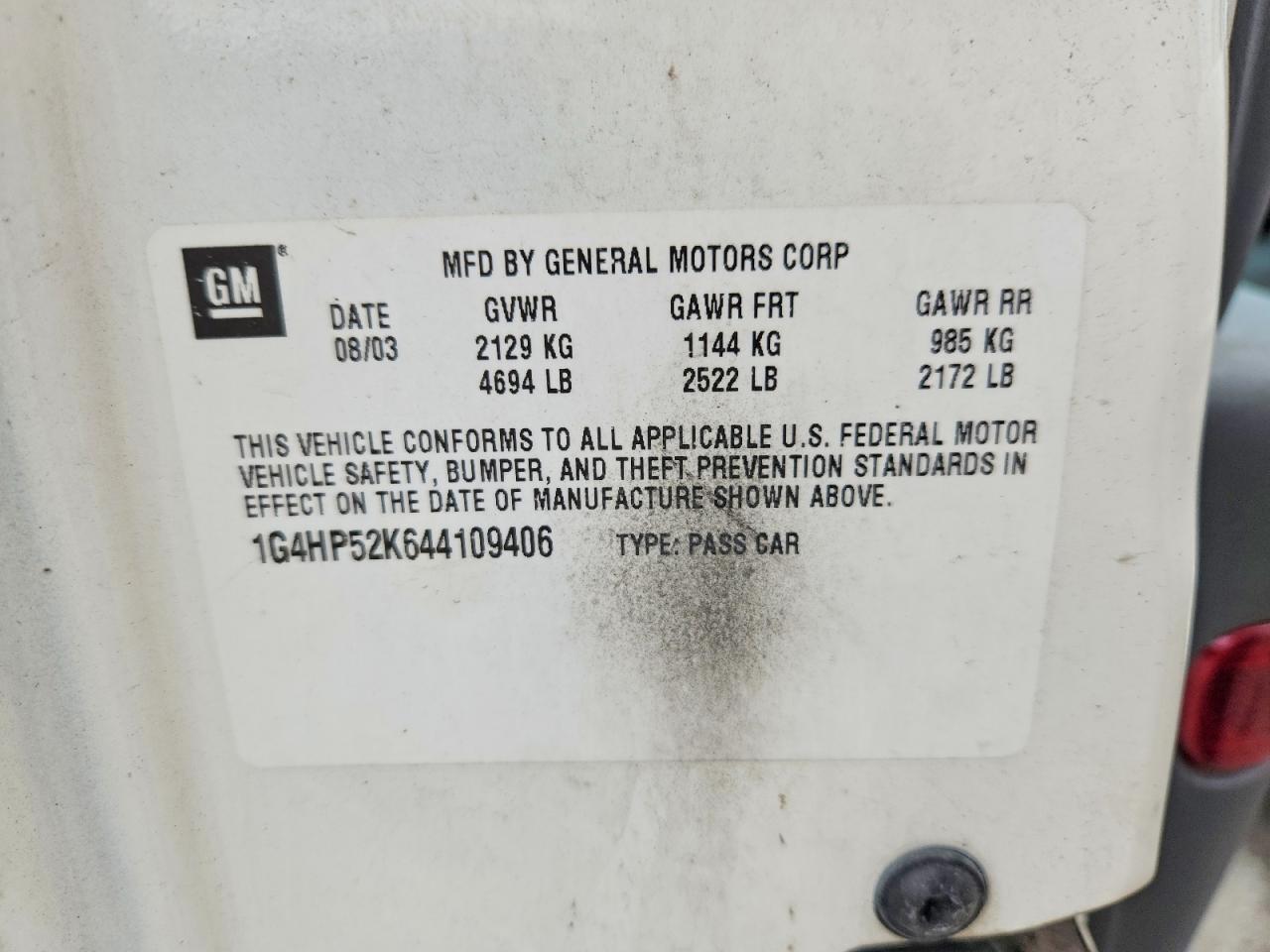 2004 BUICK Lesabre
