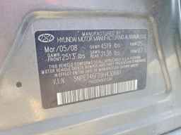 2009 HYUNDAI SONATA
