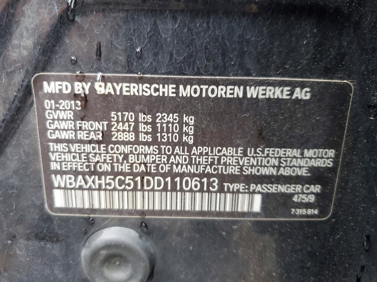 2013 BMW 5 series