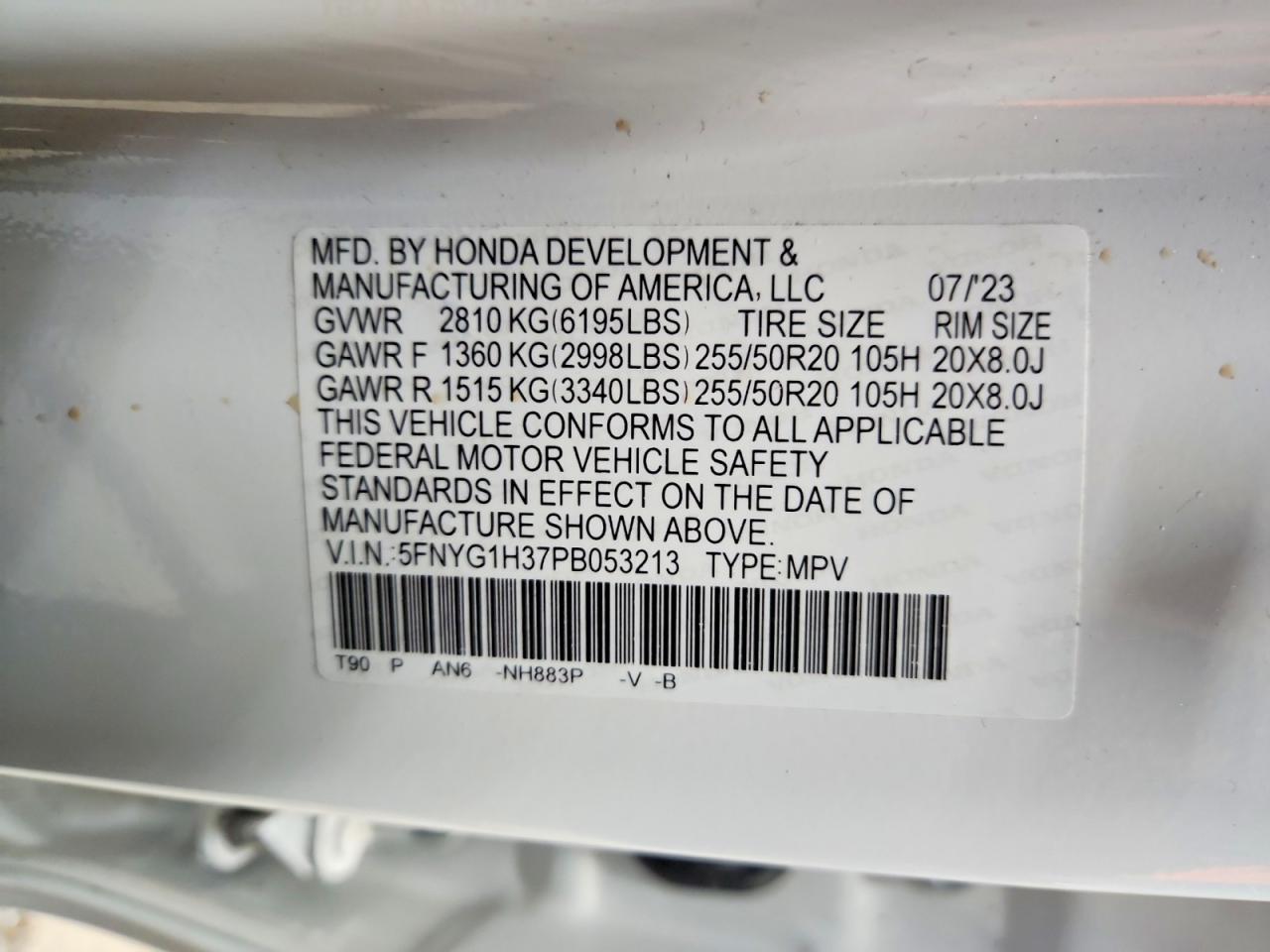 2023 HONDA PILOT
