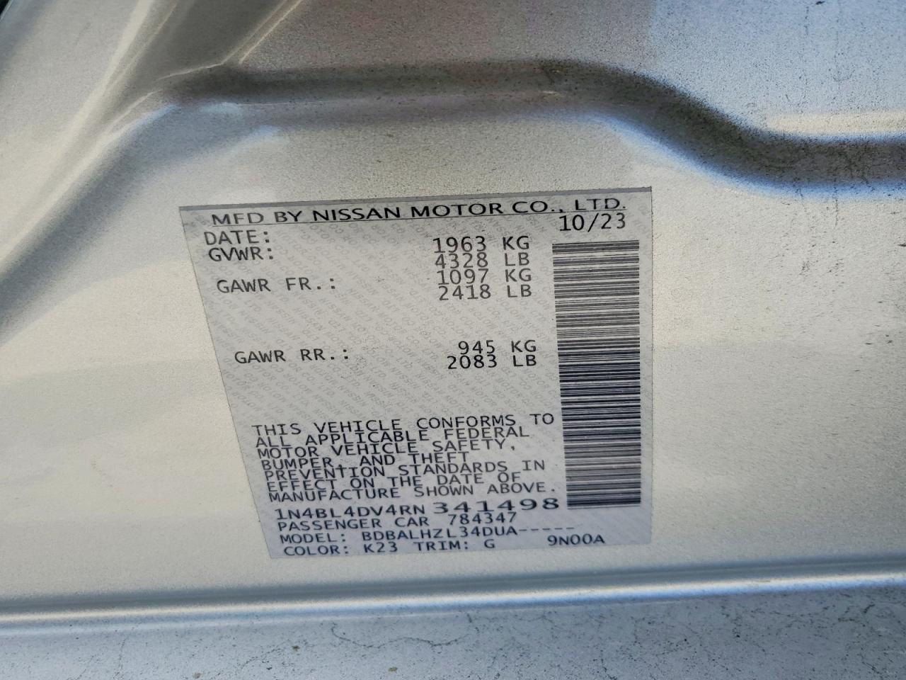 2024 NISSAN ALTIMA