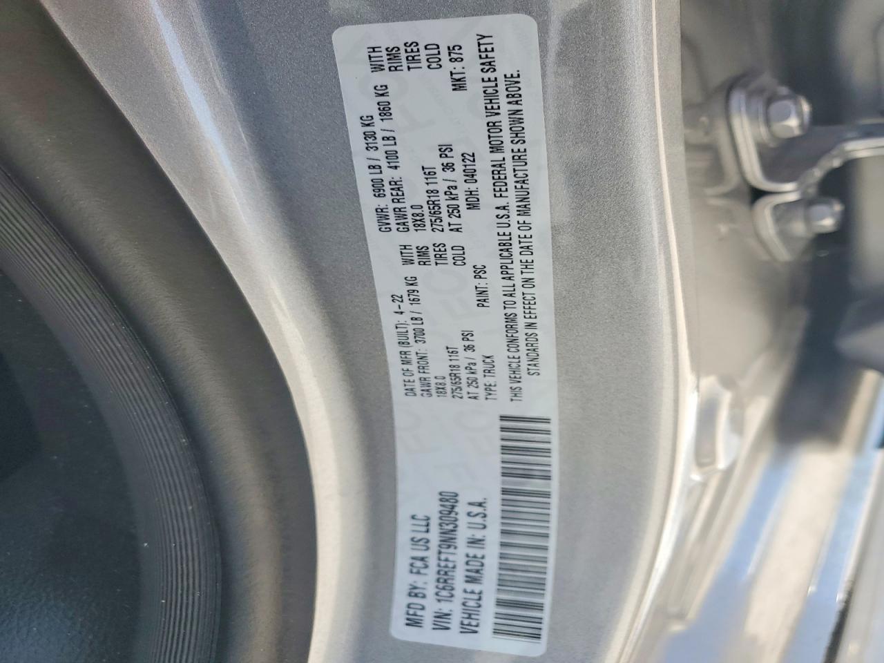 2022 RAM 1500