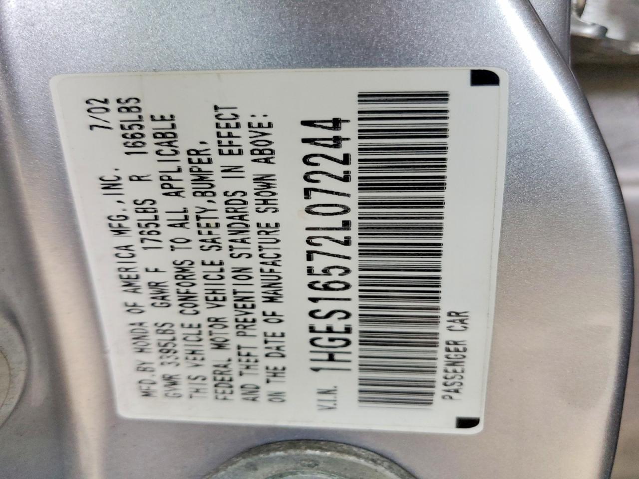 2002 HONDA CIVIC