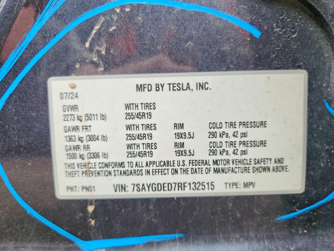2024 TESLA MODEL Y