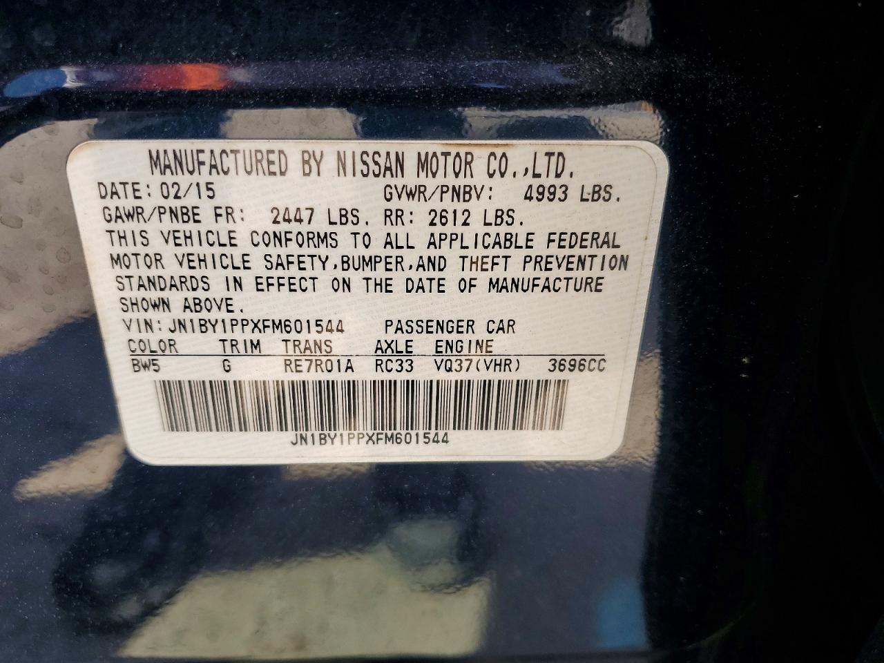 2015 INFINITI Q70