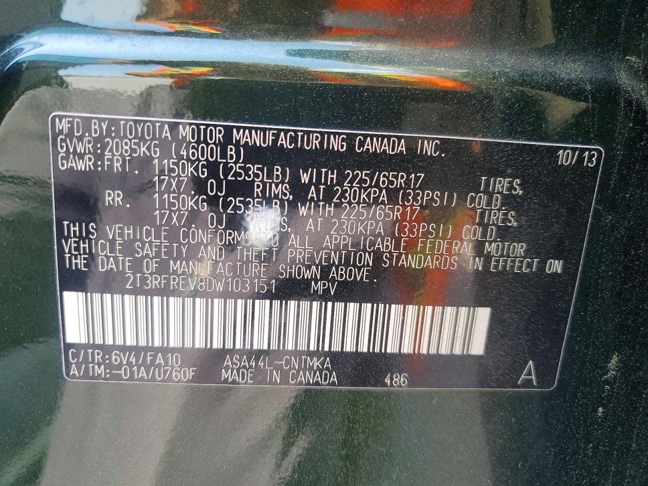 2013 TOYOTA RAV4