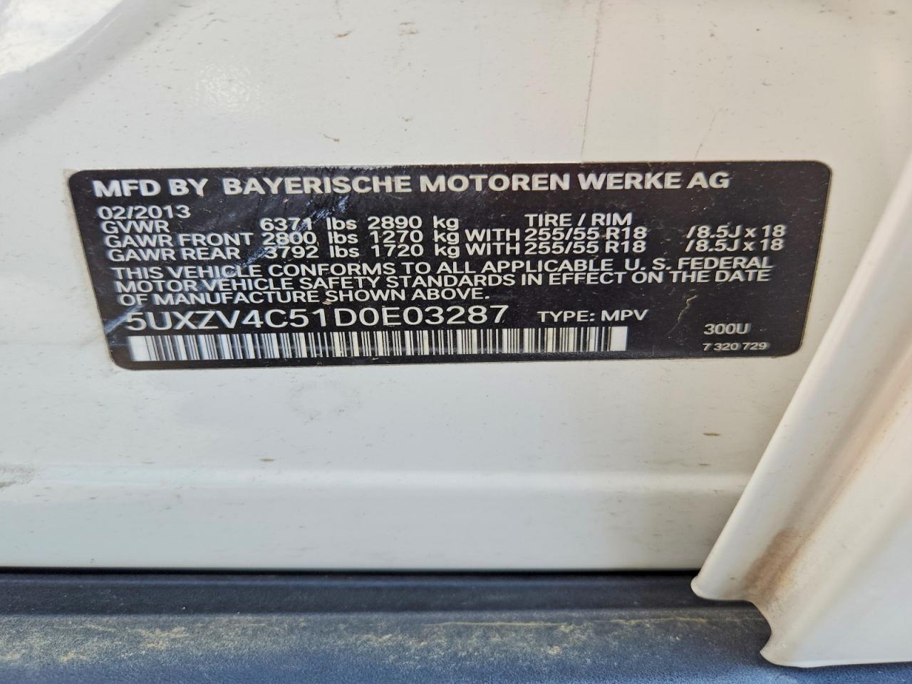2013 BMW X5